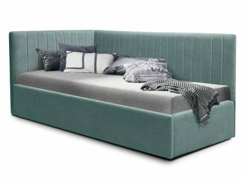 Кровать подростковая левая 800 Фрейм Страйп с подъемом вивальди 19