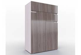 Комод 800 Трио Серебряный орех