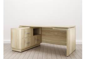 Стол для руководителя Дизайн Левый (Е-6) Eclectic eco одноцветный Дуб рокпайл