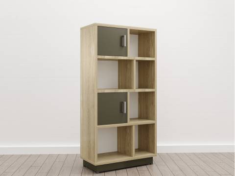 Стеллаж малый (E-10) Eclectic eco Дуб рокпайл-Скала