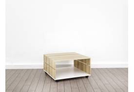 Журнальный стол (О-1) Eclectic lite Дуб рокпайл-белый