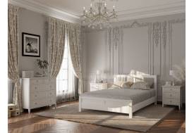 Спальня Мэгги Белый снег/Лак Белый