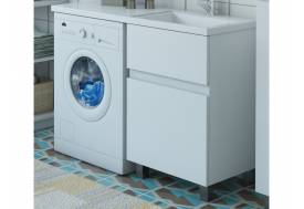 Тумба с раковиной Dallas Luxe 1400 напольная 2 ящика правая