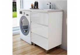 Тумба с раковиной Dallas Luxe 1150 напольная 3 ящика правая