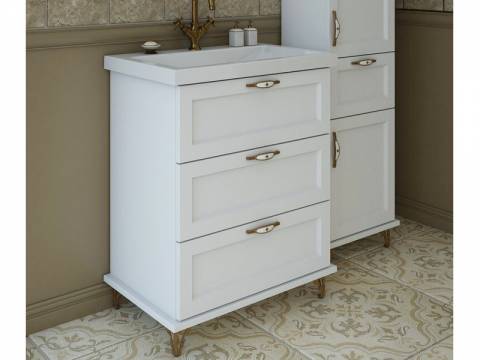 Тумба с раковиной Bali Classic 800 напольная 3 ящика