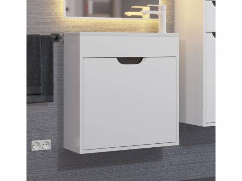 Тумба с раковиной Uperwood Modul матовая белая/графит 60 см