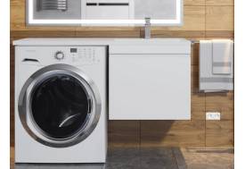 Тумба с раковиной Uperwood Magenta 60-120 см подвесная белая выдвижной ящик правая