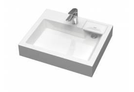 Раковина над стиральной машиной Uperwood Vission 60х50 см белая глянцевая