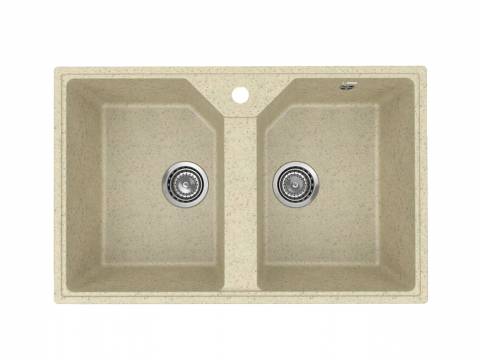 Кухонная мойка Uperwood ECON UPD-402-002 бежевая матовая