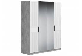 Шкаф Бержер 4 двери с двумя зеркалами