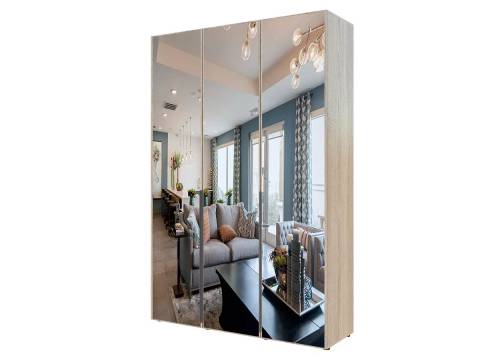 Шкаф Гранд ГШК/2-21-15-222 (двери тип 2) с тремя зеркалами