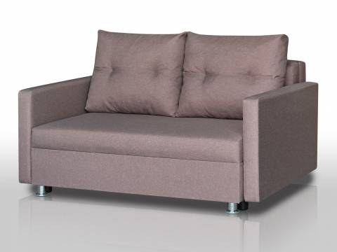 Диван Реал 120 с подлокотниками рогожка латте