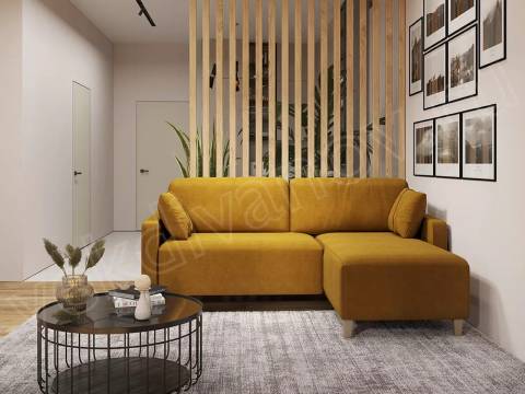 Угловой диван Стокгольм Ultra Mustard