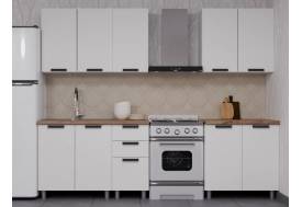 Кухонный гарнитур Орешник 2000 мм Матовый Белый