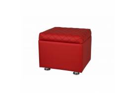 Пуф с крышкой Вега красный