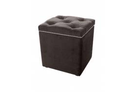 Пуф с ящиком коричневый