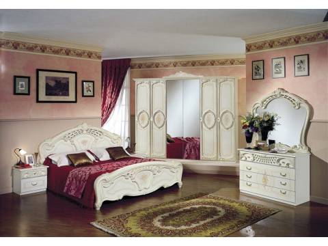 Спальный гарнитур Роза Беж (шкаф 6-ти дверный)