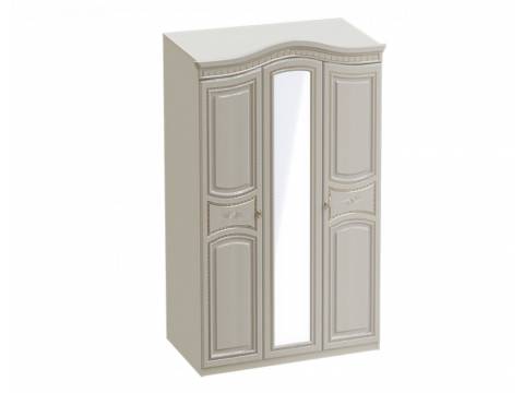 Шкаф 3-х дверный Николь Ясень жемчужный/Ваниль