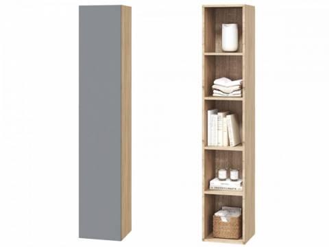 Шкаф настенный с 1 дверкой 1680 Сканди смоки софт