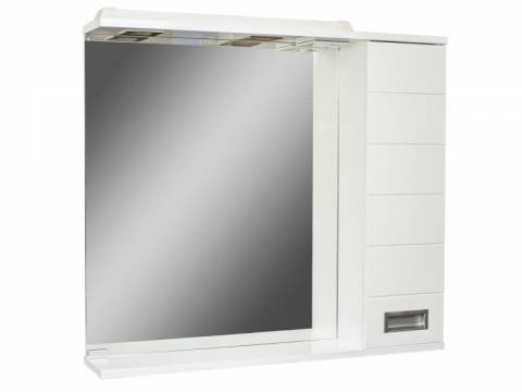 Шкаф зеркало Cube Куб 75 правый