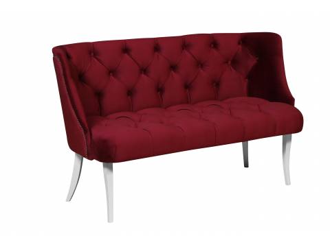 Диван Сорренто бордо опора белая