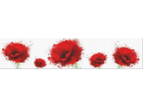 Фартук с фотопечатью Красные цветы SP137