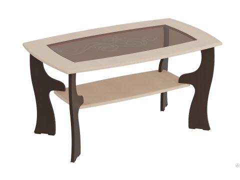 Стол журнальный №15 Венге мали / ясень жемчужный