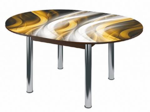 Стол круглый Бостон брифинг Охра