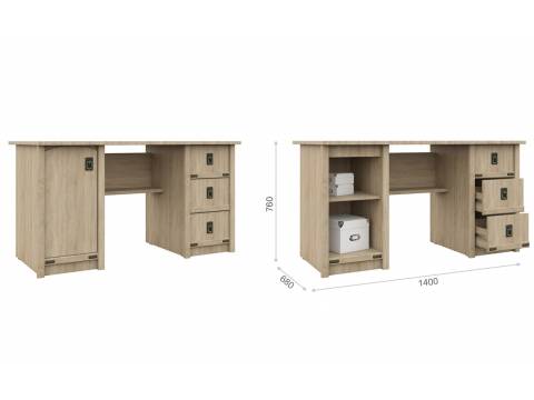 Стол письменный Валенсия 1дверь 3ящика