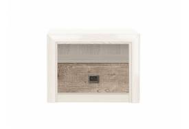 Тумба прикроватная КОМ 1S Коен Ясень Снежный