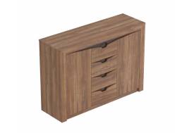 Комод с 4 ящиками и 2 дверцами Соренто дуб стирлинг