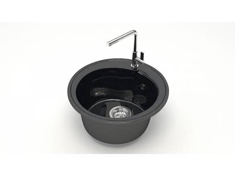 Мойка круглая Венди Z4Q4 черный