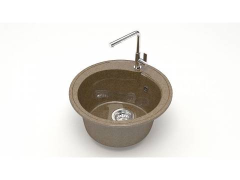 Мойка круглая Венди Z4Q9 терракот