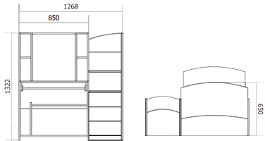 Компьютерный стол СК1 Фант